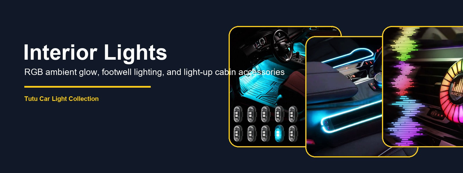 Interior Lights collection banner for Tutu Car Light