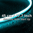 17.7-inch ice blue headlight LED strip variant for cooler headlight-area accent lighting.
