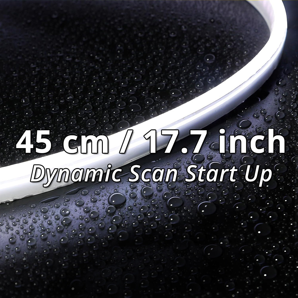 17.7-inch white headlight LED strip variant for DRL-style front-end accent lighting.