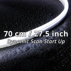27.5-inch white headlight LED strip variant for long DRL-style front-end light paths.