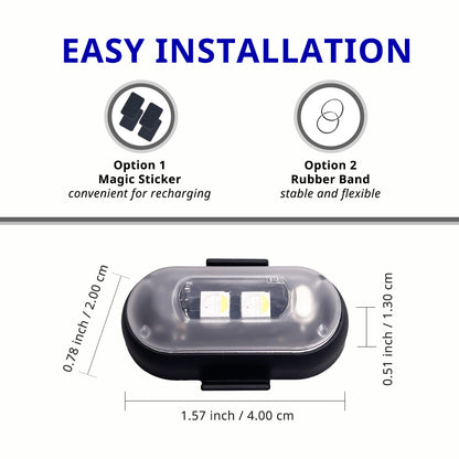 Remote Control Car Footwell Lights, USB Rechargeable RGB LED Light, Waterproof Car Interior Decoration Light, Suitable for Cars, Motorcycles, SUVs, Pickups