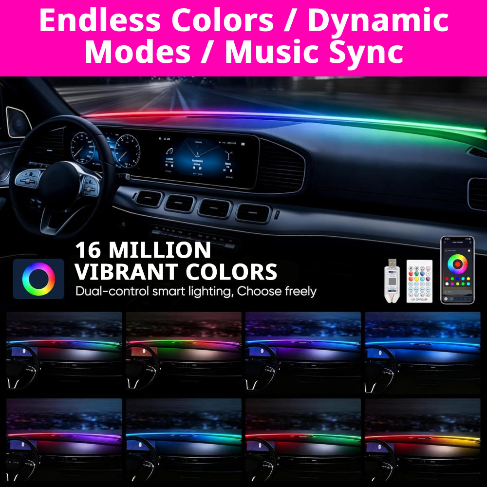 Car Windshield Ambient Light Strip