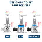 2PCS LED Headlight Bulbs