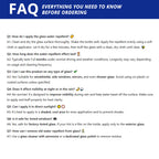 FAQ guide for car glass water repellent covering application, duration, rainy use, and exterior glass care.