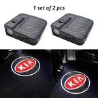 Wireless door projector light with Kia option 1-style logo option for compatible car door welcome lighting.