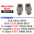 Compatible Mercedes-Benz puddle projector option 8 for selected CLA, CLS, E-Class, and C-Class coupe models.
