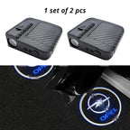 Wireless door projector light with Opel-style logo option for compatible car door welcome lighting.