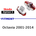 Compatible Skoda puddle projector option 3 for selected Octavia models from 2001 to 2014.