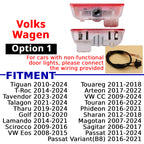 Compatible Volkswagen puddle projector option 1 for selected Tiguan, T-Roc, Arteon, Golf, Passat, and related models.