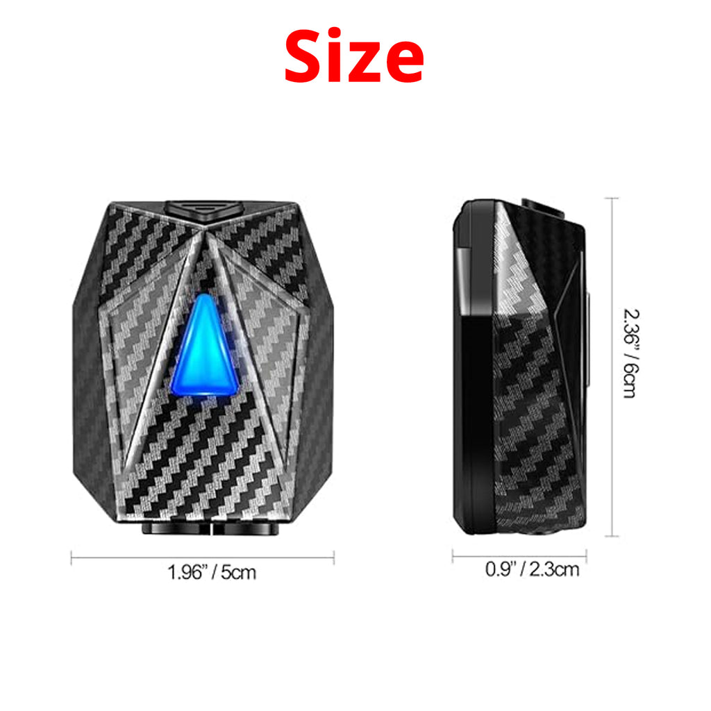 Custom car door projector size details with compact housing for checking door-panel mounting space before installation.