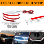 Dynamic scan hood light strip with 71-inch, 79-inch, and 87-inch length options for front-end styling.