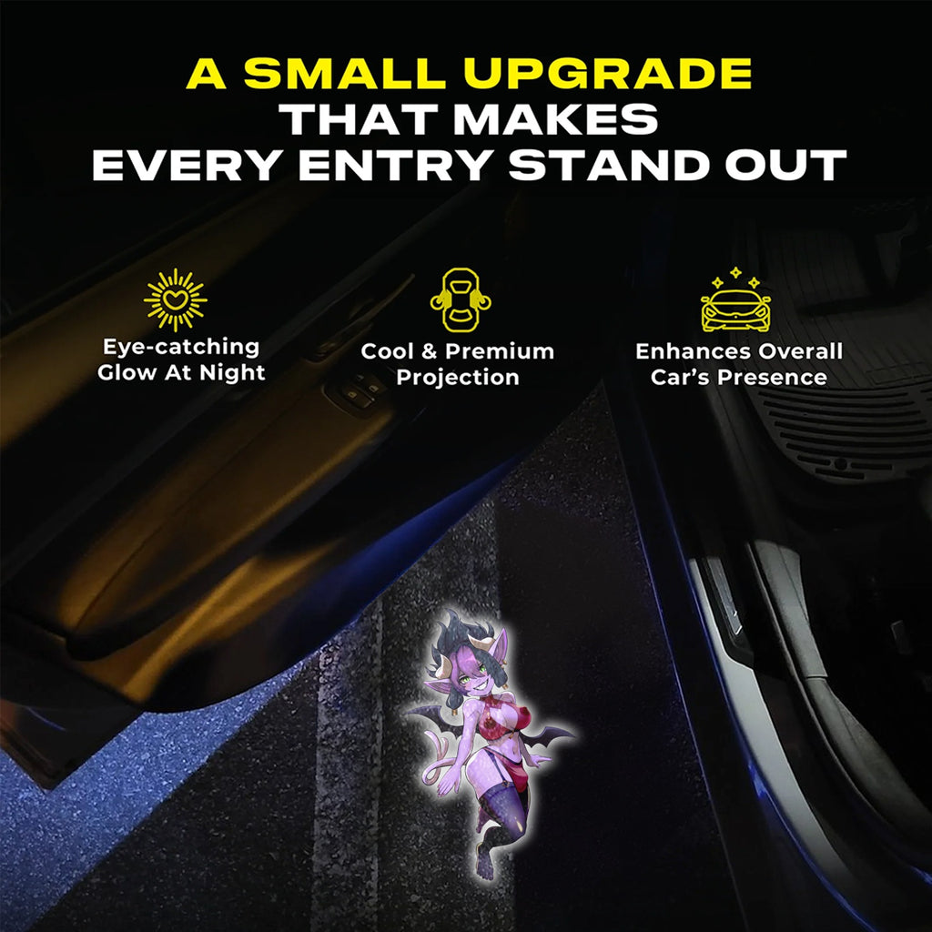 Nay custom door projector adds an eye-catching night entry glow with a cool projection and stronger car presence.