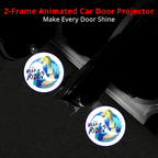 Need a Ride artwork by Ashersmut creates a 2-frame welcome glow from rechargeable car door projector lights.