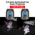 Option 1 18+ artwork by Nay includes one set of 2 rechargeable car door projector lights.