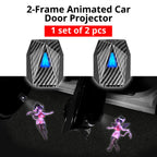 Option 2 18+ artwork by Nay includes one set of 2 rechargeable car door projector lights.