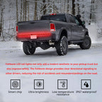 Pickup tailgate light bar with smart chip control, bright LEDs, low-temperature resistance, and weather-ready protection.