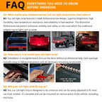Pickup tailgate light bar wiring FAQ with surface prep, 4-pin connection, and truck lighting troubleshooting tips.