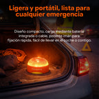 Portable V16 emergency light stores in the vehicle and stays ready for breakdowns, night stops, or roadside emergencies.