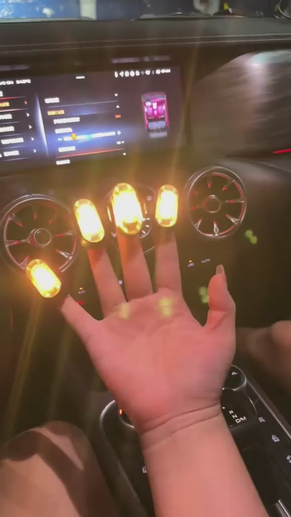 RGB underglow lights create handheld color effects for car, truck, SUV, and cabin accent setups.