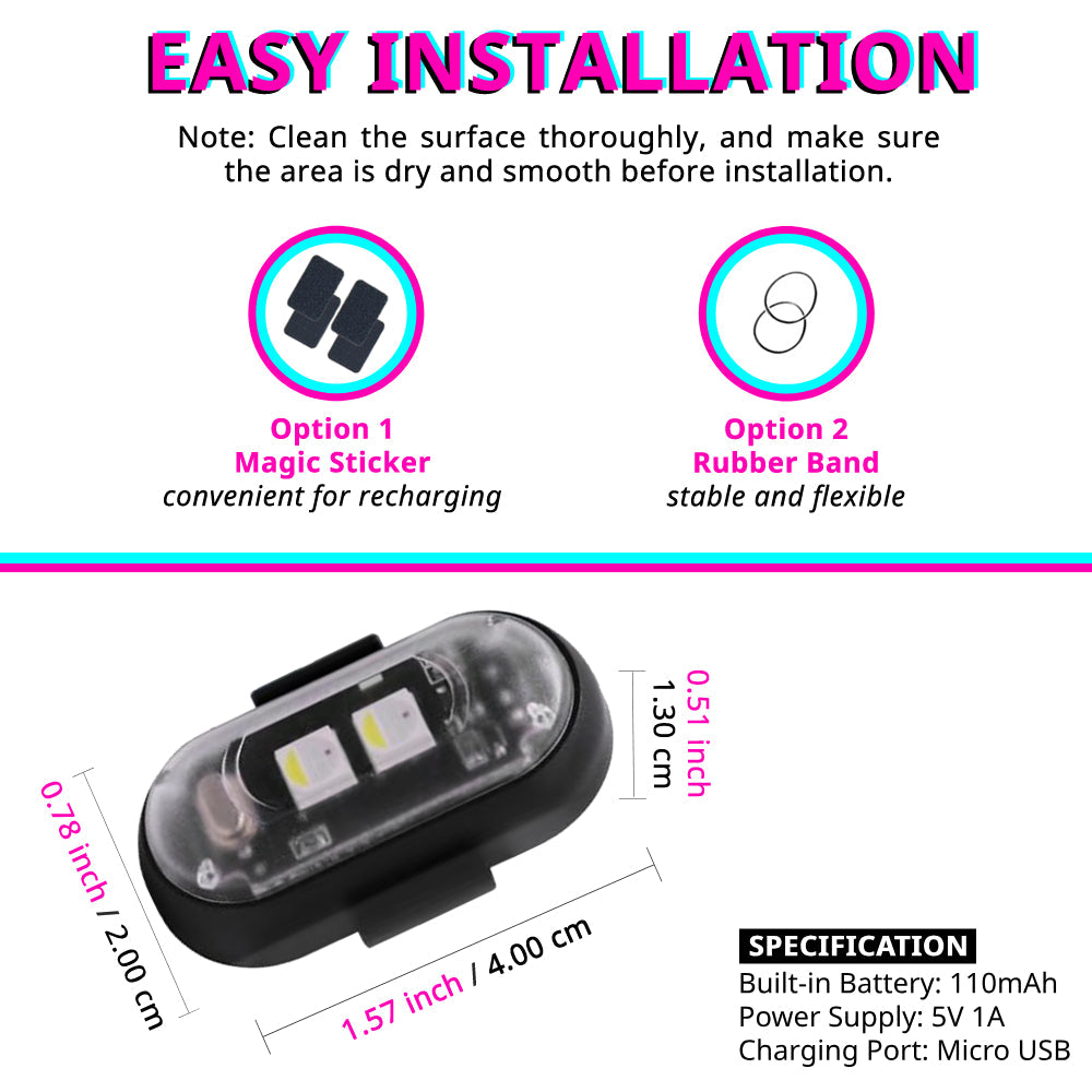 RGB scooter deck light with adhesive pad and rubber band mounting options for flexible commuter setup.