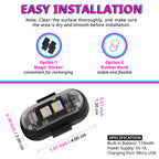 RGB scooter deck light with adhesive pad and rubber band mounting options for flexible commuter setup.