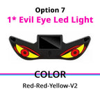 Solar Devil Eyes V2 option with red and yellow eye accents for another bold vehicle window look.