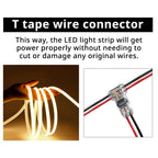 T-tape wire connector version powers the rear trunk LED strip without cutting or damaging original wires.